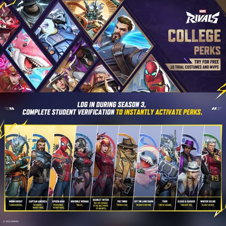 College Perks Marvel Rivals How Students Unlock Free Skins Now